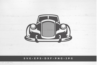 Retro car icon isolated on white background vector illustration. SVG,