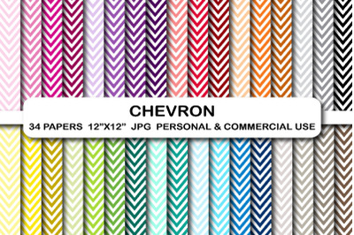 Chevron Digital Paper Zigzag Background