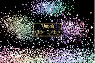 Unicorn Glitter Overlays