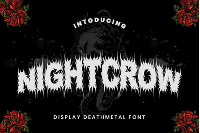 NIGHTCROW - Deathmetal Font
