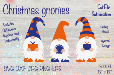 Christmas Gnome SVG. Gnome Clipart. Gnome Sublimation.