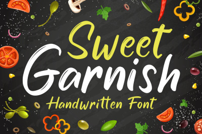 Sweet Garnish - Cute Brush Font