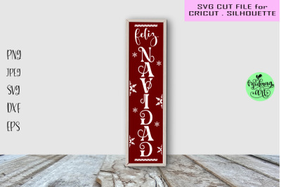 Feliz navidad porch sign svg&2C; christmas sign svg