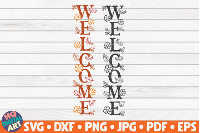 Welcome porch sign SVG | Fall/Autumn