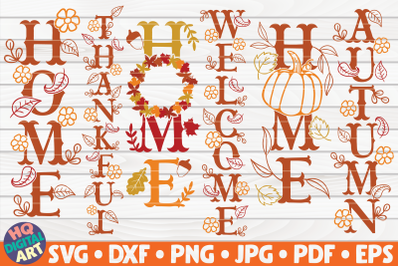 6 Porch Fall/Thanksgiving signs SVG Bundle