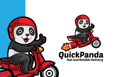 Quick Panda Service Logo Template