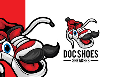 Sneaker Shop Mascot Logo Template