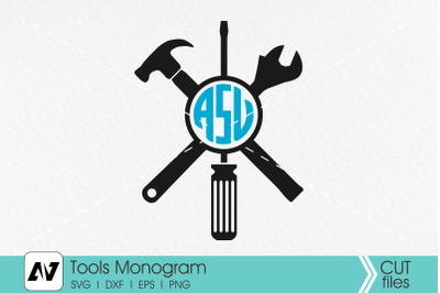 Tools Monogram Svg, Tools Clip Art, Tools Graphics