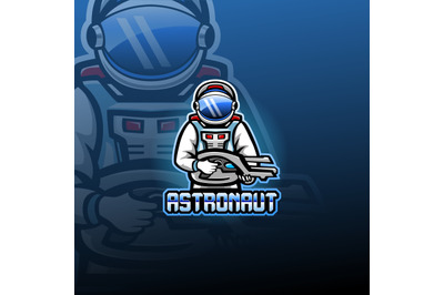 Galaxy astronaut esport mascot logo