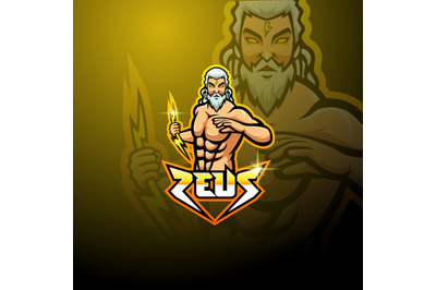 Zeus esport mascot logo design