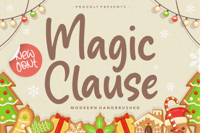 Magic Clause Modern Handbrushed Font