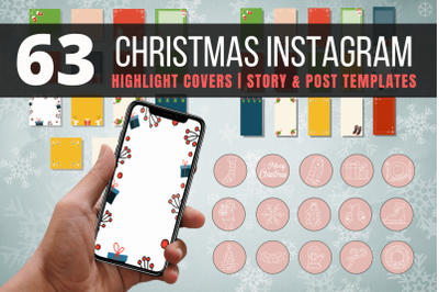 63 Christmas and New Year Instagram Highlight covers and templates