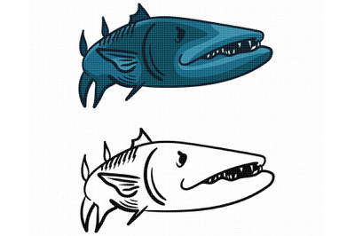 barracuda SVG, PNG, DXF, clipart, EPS, vector