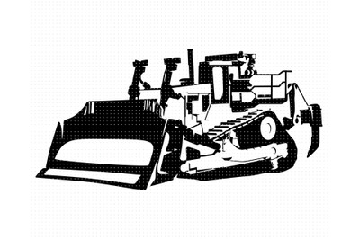 bulldozer SVG, PNG, DXF, clipart, EPS, vector