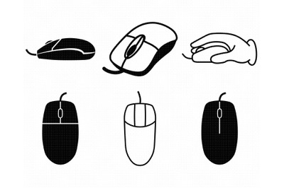 computer mouse SVG, PNG, DXF, clipart, EPS, vector