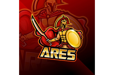 Ares esport mascot logo design