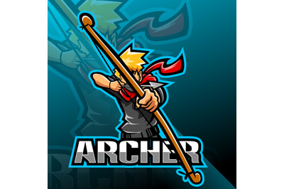 Archer esport mascot logo design