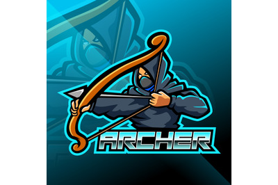 Archer esport mascot logo design