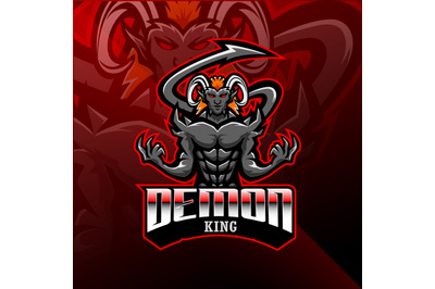 Demon king esport mascot logo