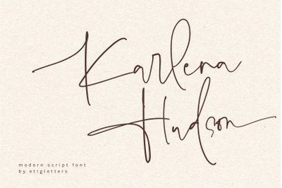 Karlena Hudson - Modern Script