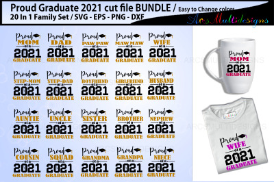 Proud Graduate Cutting file bundle 2021