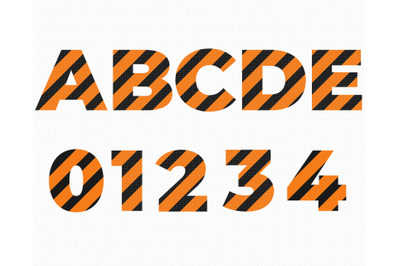 construction alphabet SVG, PNG, DXF, clipart, EPS, vector