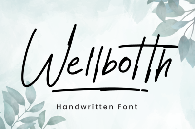 Wellbotth - Handwritten Font