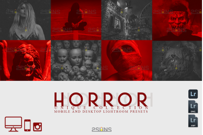 5 Halloween presets &amp; Horror Lightroom presets, Fall presets
