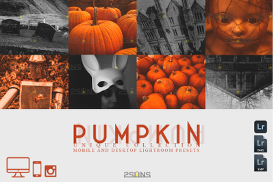 5 Halloween presets &amp; Horror Lightroom presets, Fall presets