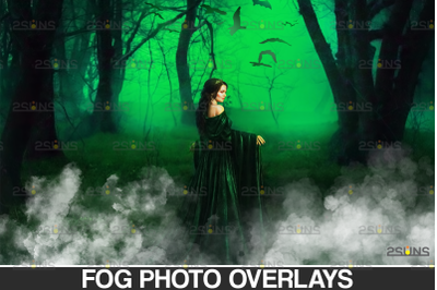 White smoke bomb overlay &amp; Fog overlay, Photoshop overlay