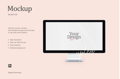 Computer Monitor Screen Mockup | Compatible With Affinity Designer