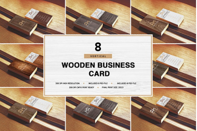 Wooden Business Card Pack [Vertical]
