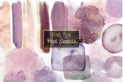 Dusk Rose Paint Elements