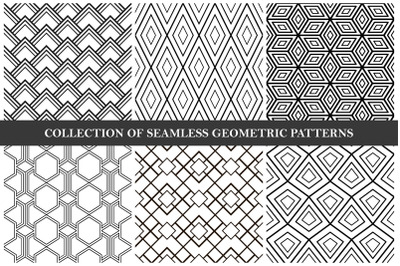 Black and white geometric patterns