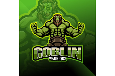 Goblin warrior esport mascot logo