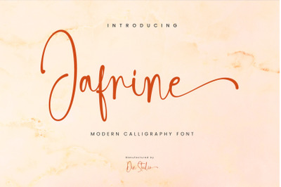 Jafrine-Modern Calligraphy Font