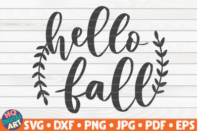 Hello fall SVG | Fall quote