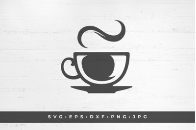 Cup of aromatic coffee icon isolated on white background vector illust