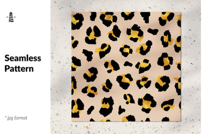 Gold leopard allover print