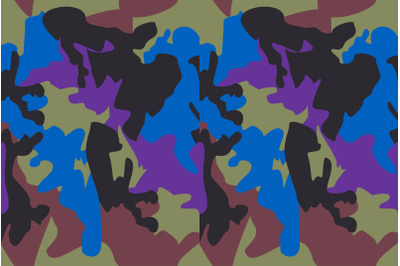 Camouflage pattern camo blue navy clothing virtual background for Zoom