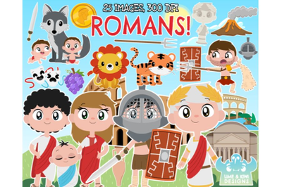 Ancient Rome Clipart - Lime and Kiwi Designs