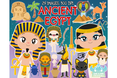 Ancient Egypt Clipart - Lime and Kiwi Designs