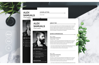 2 Pages Resume Template Word