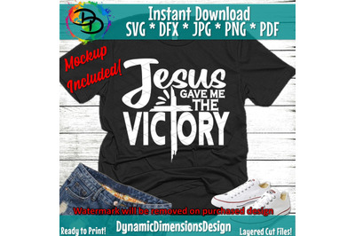 Jesus gave me the Victory, Waymaker, Miracle Worker, My God Svg, PNG F