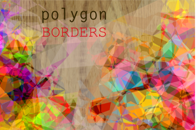 Abstract Geometric Polygon Page Borders