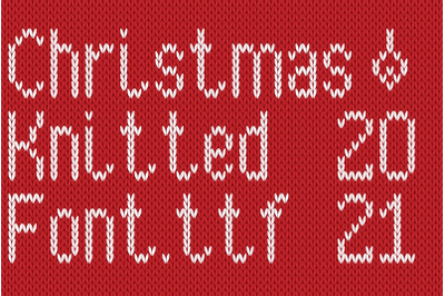 Christmas Knitted Font Version 3.0