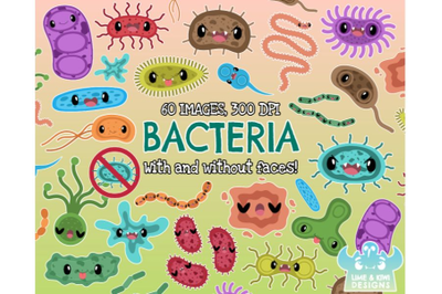 Bacteria Clipart - Lime and Kiwi Designs