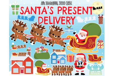 Santa&#039;s Present Delivery - Lime and Kiwi Designs
