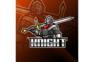 Knight esport mascot logo design