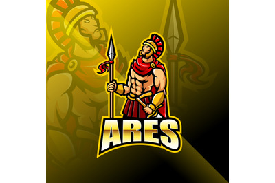 Ares esport mascot logo design